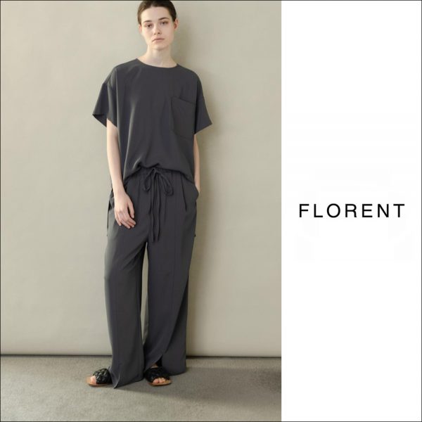 FLORENT / 新作アイテム入荷 “DOUBLE CLOTH STRING WIDE PANTS”and more