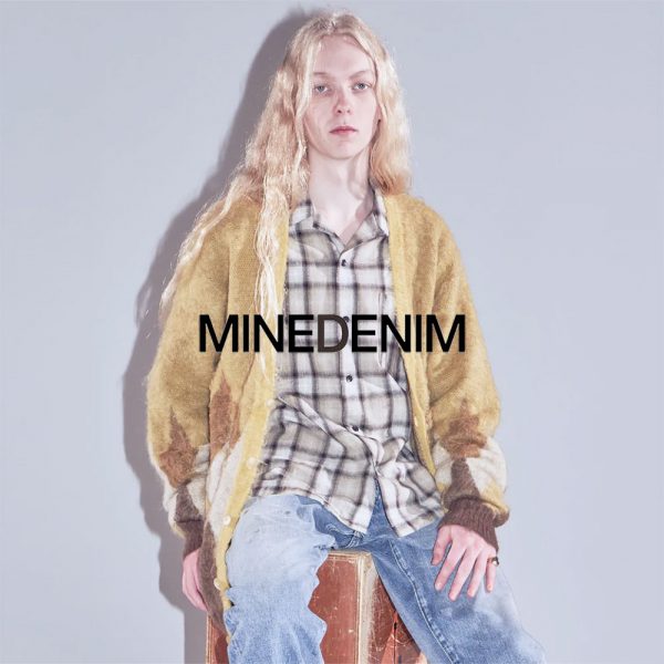 MINEDENIM / 新作アイテム入荷 “Kid Mohair Argyle Washed Knit Long Cardigan” and more