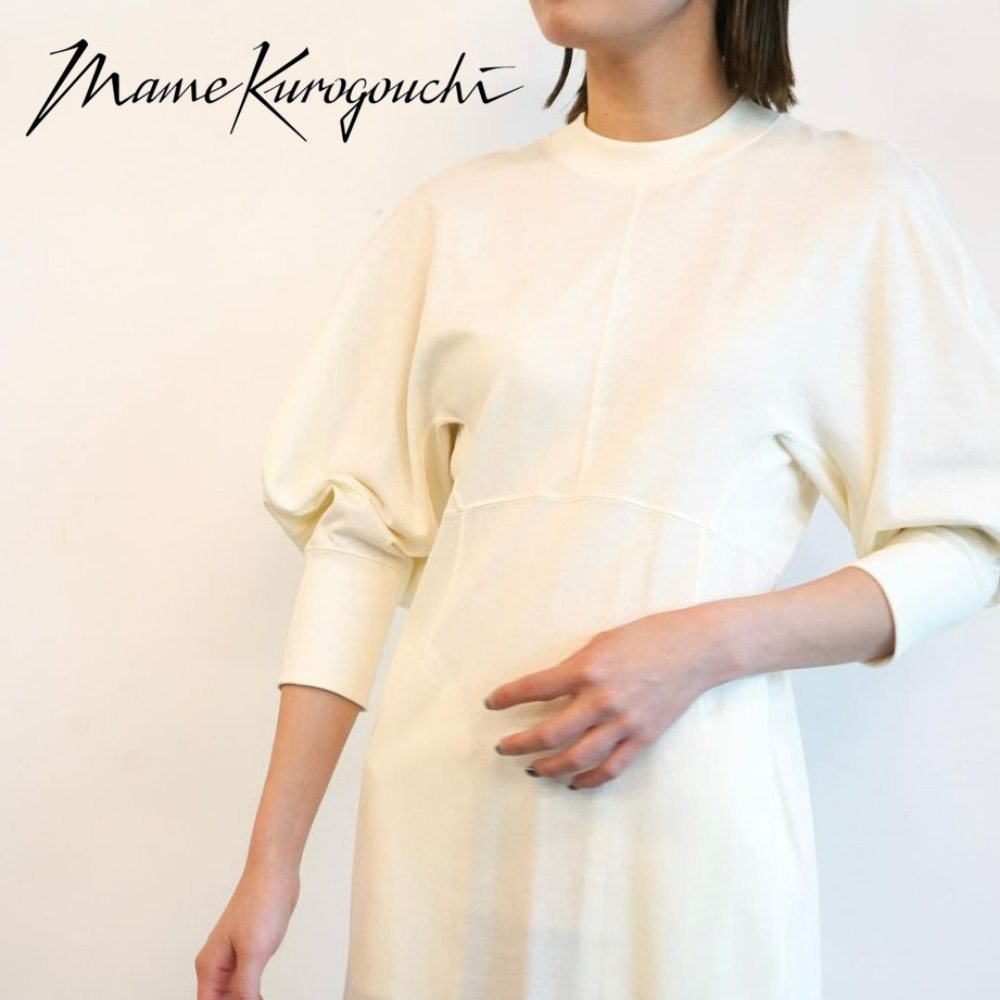 mame kurogouchi cotton jersey dress