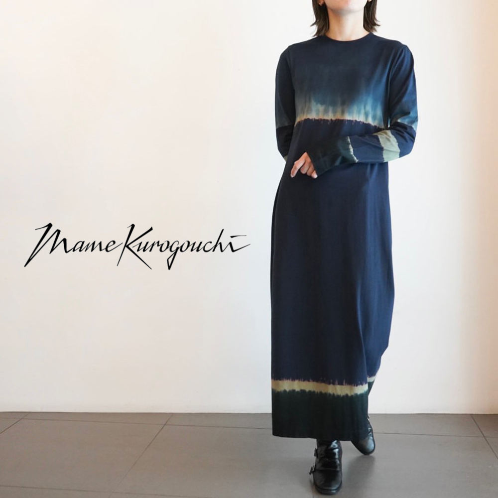 ロングワンピースMame Kurogouchi Cotton Jersey Dress