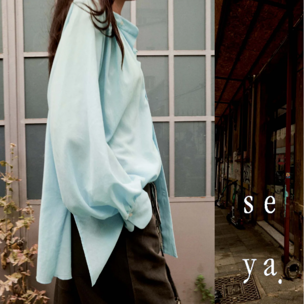 seya. ​/ 新作アイテム入荷 “SHAHNAMEH SHIRT(TURQUOISE)”and more