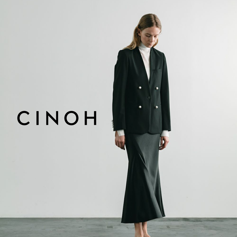 CINOH ​/ 新作アイテム入荷 “BLACK FORMAL NO COLLAR JACKET”andmore