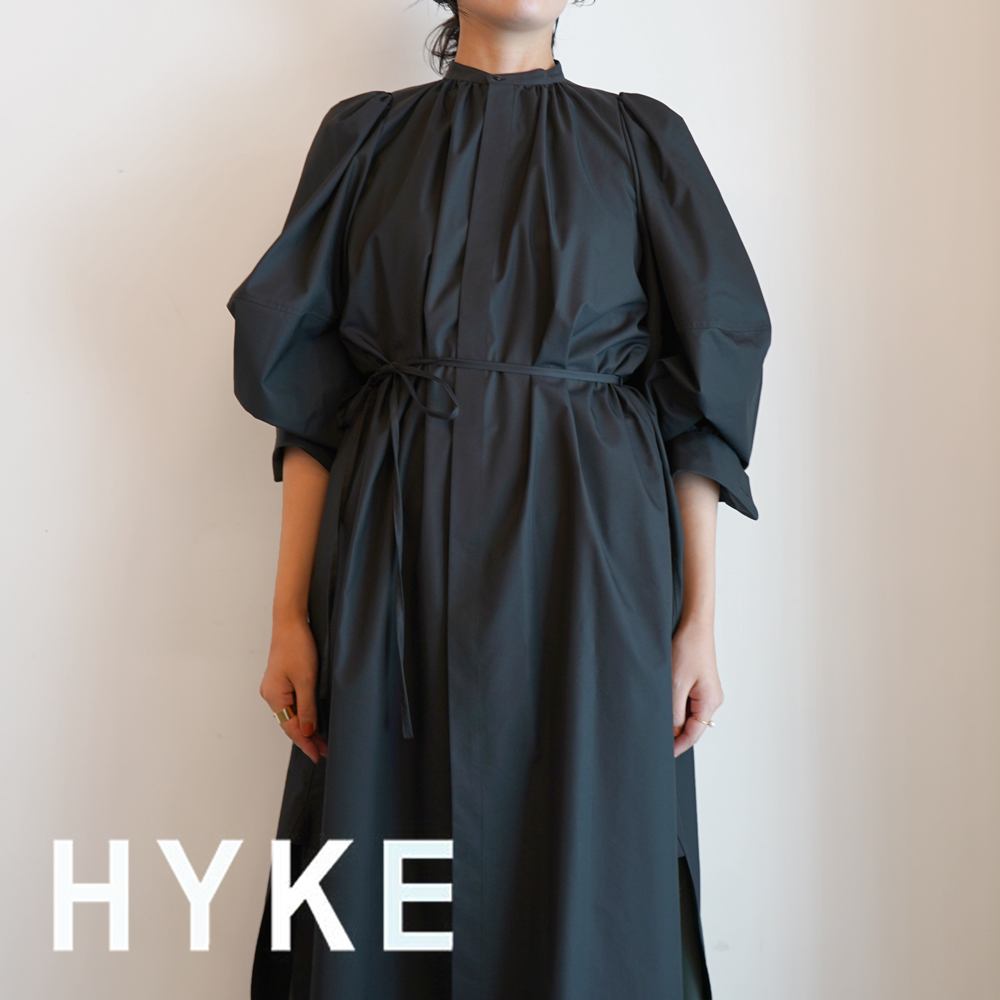 HYKE / 新作アイテム入荷 ”T/C BALLOON SLEEVE DRESS”and more – メイクス オンラインストア