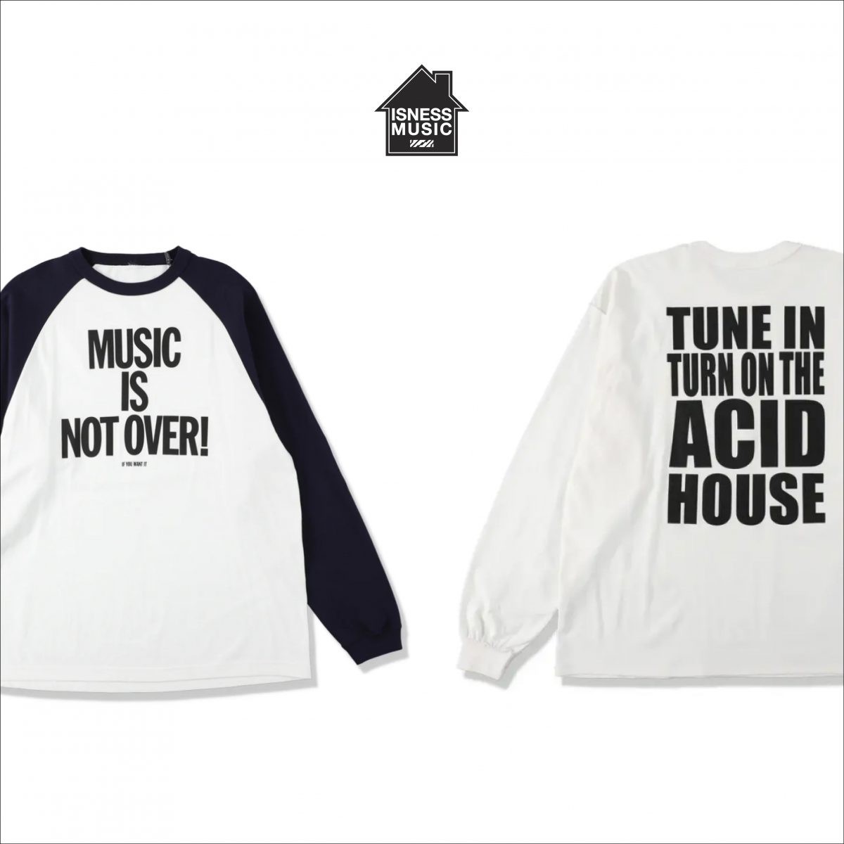 ISNESS MUSIC / 新作アイテム入荷 “EXSTACY T-SHIRT”and more