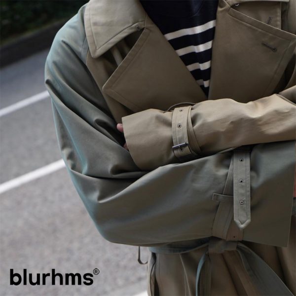 blurhms ​/ 新作アイテム入荷 “Gabardine Double Belt Trench Coat”and more