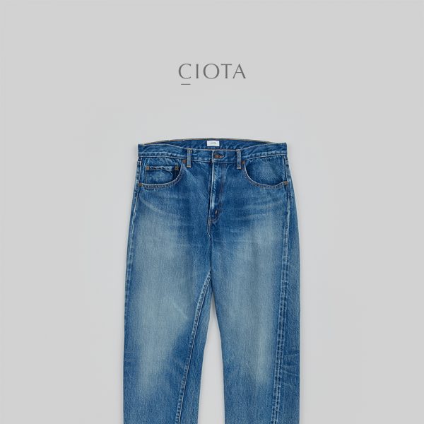 CIOTA ​/ 新作アイテム入荷 “Tapered 5 Pocket Pants- Medium Dark Blue(Damage)”and more