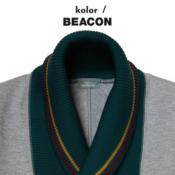 kolor BEACON / 新作アイテム入荷 “首元切替スウェット(24WBM-T06234)” and more