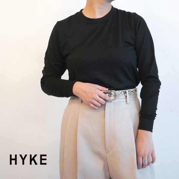 HYKE / 新作アイテム入荷 ”WOOL LONG SLEEVE TEE”and more