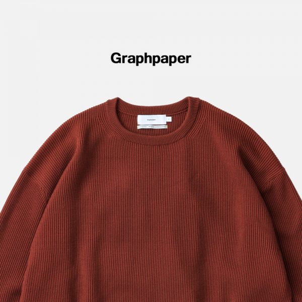 Graphpaper/ 新作アイテム入荷” High Density Crew Neck Knit(GU243-80092C)” and more…