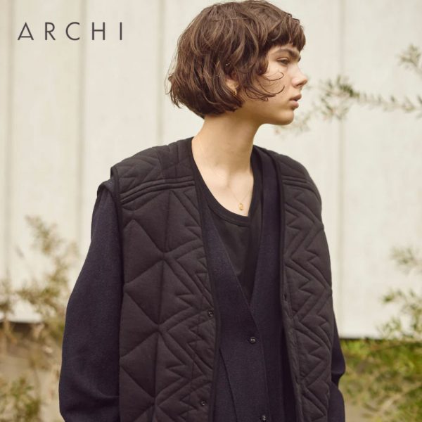 ARCHI / 新作アイテム入荷 “Quilt Jaquard Long Vest”