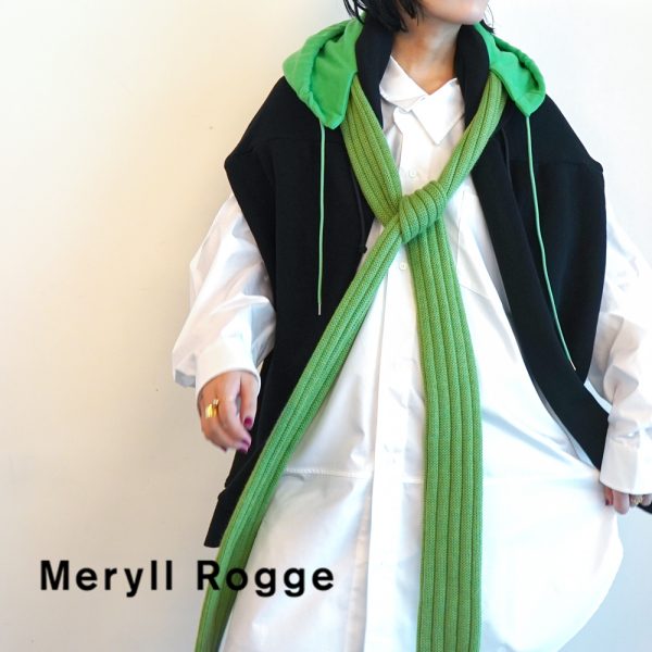 Meryll Rogge ​/ 新作アイテム入荷 “HOOD W/SLEEVES AND SCARF(BLACK)”and more